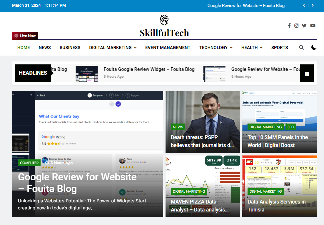 skillfultech-news-website-digital-rise-solutions